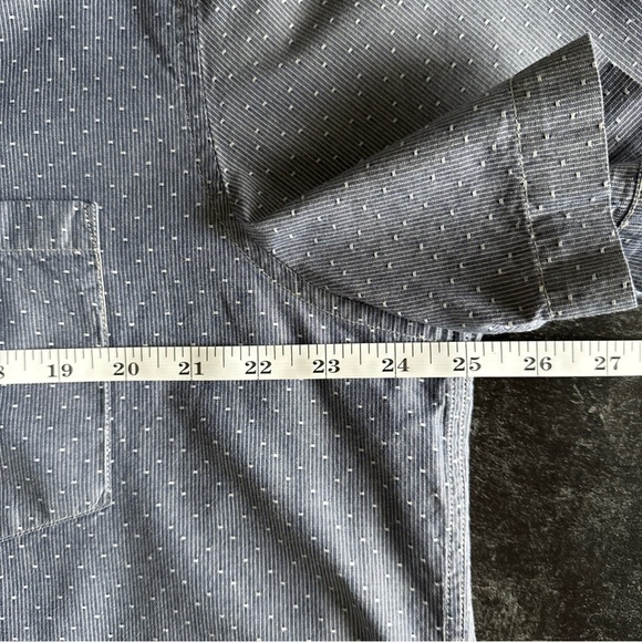 AMERICAN EAGLE Men’s Slim Fit S/S Blue Button Up Shirt Size XXL - Picture 8 of 9